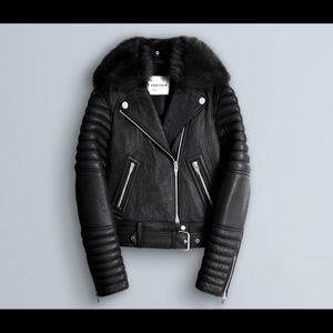 The Arrivals Rainier leather Moto jacket NWT small